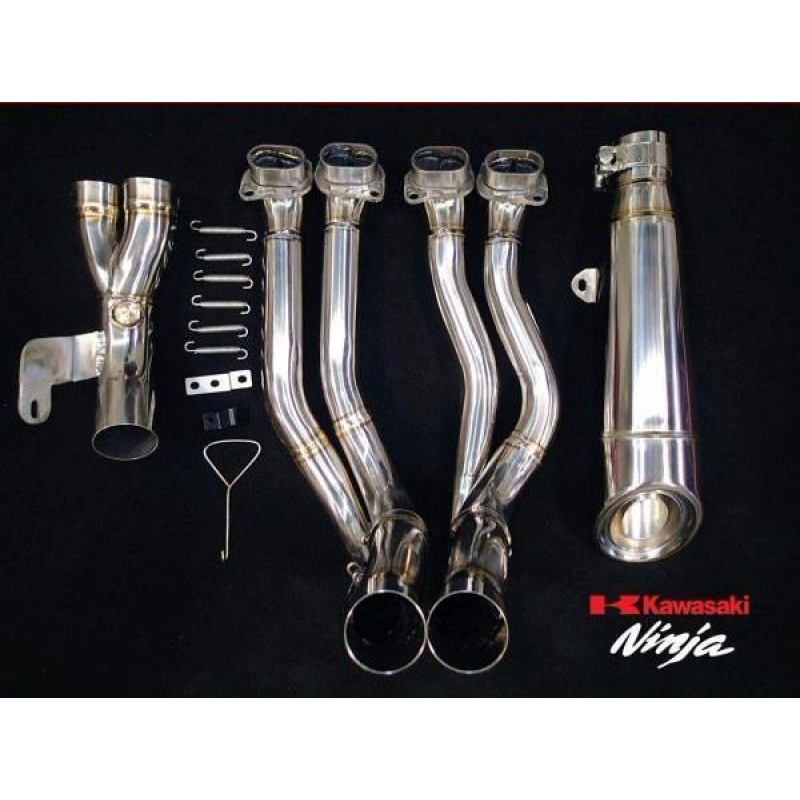 Meister様 Vandemon Polished Titanium Exhaust (KAWASAKI ZX6R 636